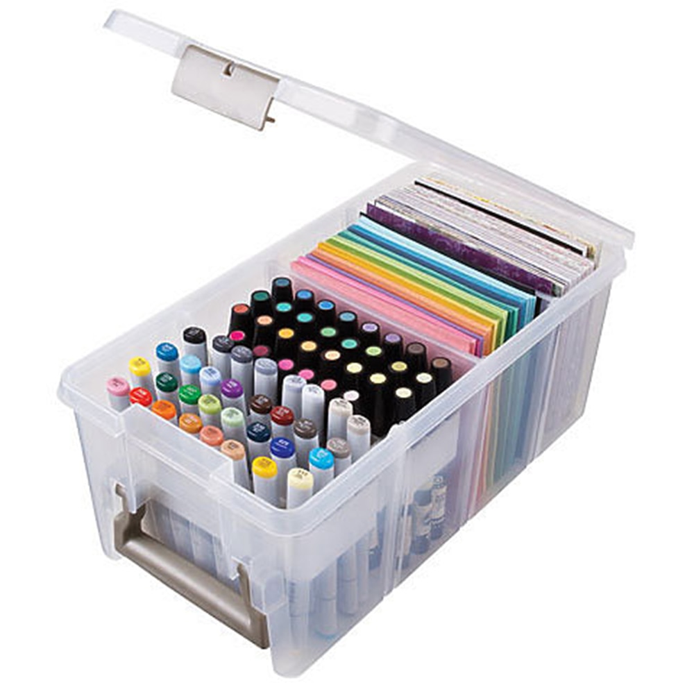 Storage & Organization, Art & School, 15.25"x8"x6.25", Translucent, ArtBin, Marker, Satchel, 5081